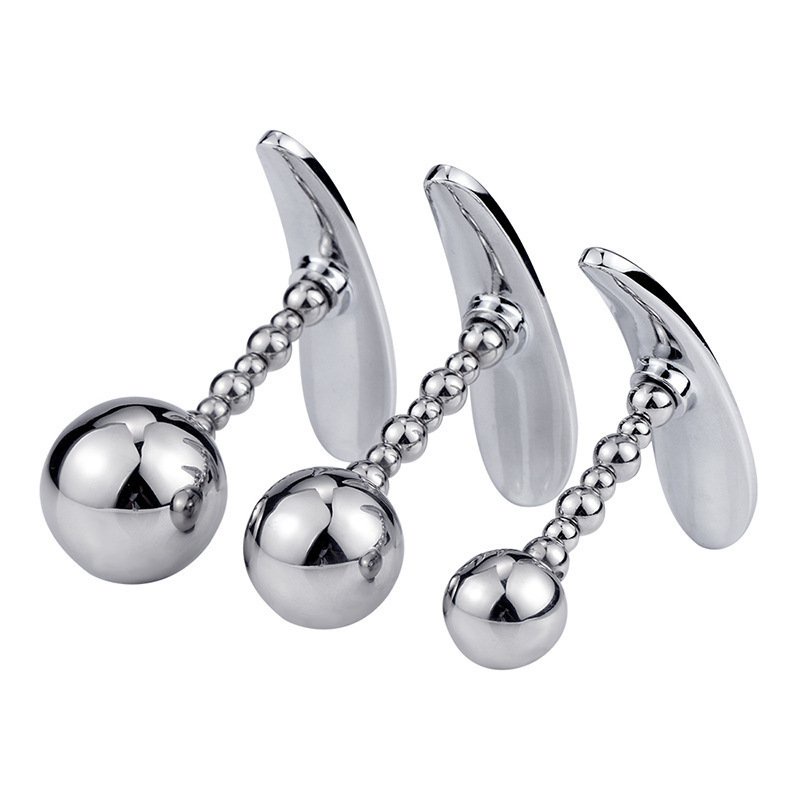 Metal Smooth Anal Beads G-spot Prostate Stimulator Vagina Butt Plug Orgasm Anal Balls Porn Gay Sex T