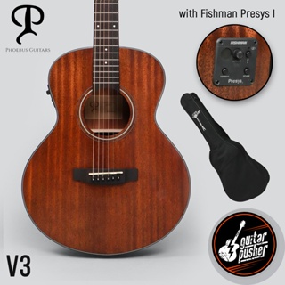 Phoebus Baby-N Gs V3 All Mahogany Gs Mini Travel Acoustic Guitar with Gig Bag (Pickup Available) #1