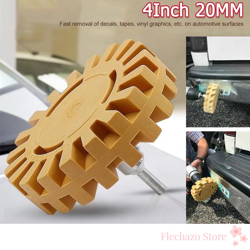 Car Decals Stickers & Vinyl Glue Remover Wheel Eraser Rubber Wheel with