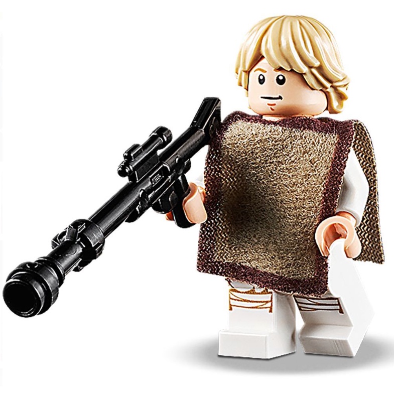 Lego Minifigure Star Wars sw1086 Luke Skywalker (Poncho) | Shopee