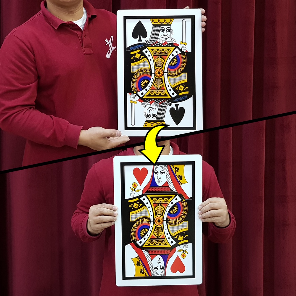 Giant Magic Playing Card Plastic 45*30cm for Stage Magic Shopee
