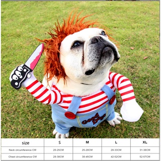 Deadly Doll Halloween Scary Dog Costume Funny Pet Costume Cosplay Costume New Product
