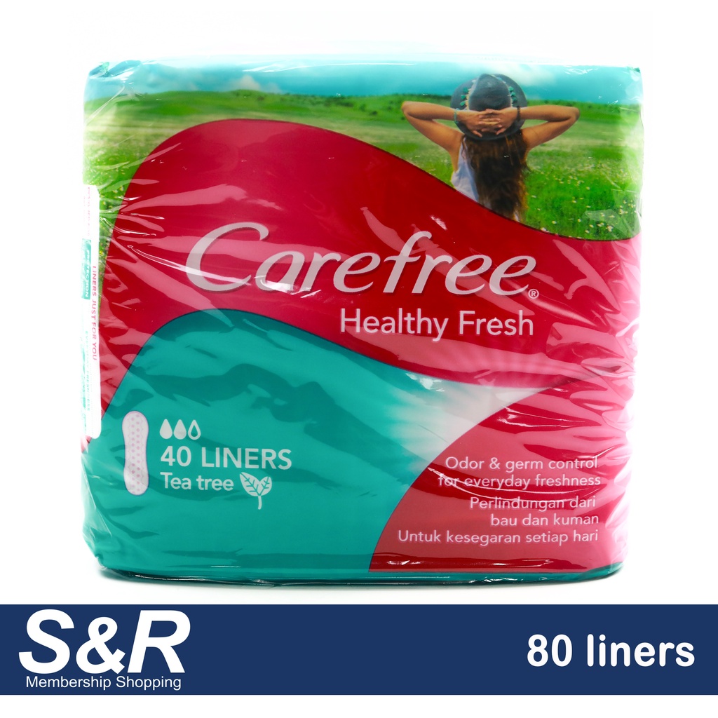 Carefree Healthy Fresh Panty Liners (40pcs x 2pcs) Shopee Philippines