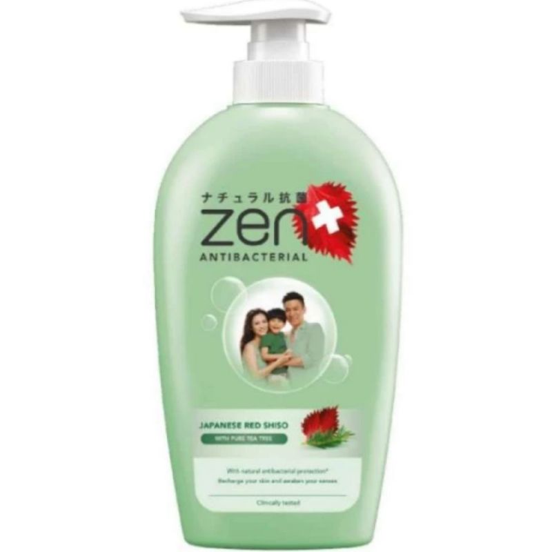 Zen Pump Anti Bacterial Body Wash Japanese Red Shiso 500Ml Shopee
