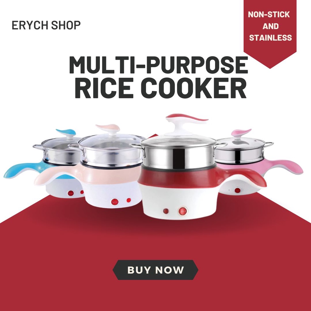 1.8L Multifunction Electric frying cooking pan, Electric Steamer Rice