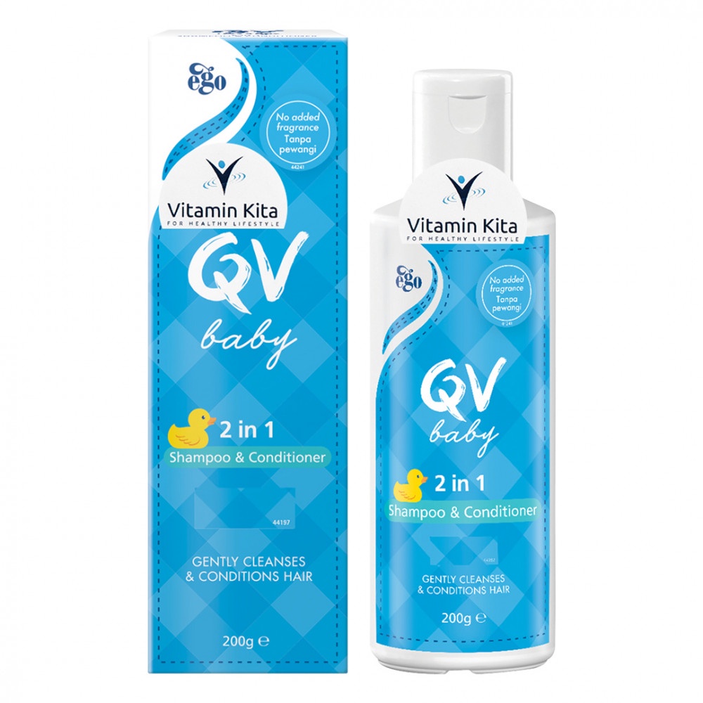 Ego QV Baby 2in1 Shampoo & Conditioner Tear Free 200g Shopee Philippines