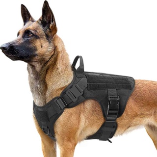 Fash Top Large Military Police Dog K9 Adjustable Military Tactical Training Harness Vest Water Resis #1