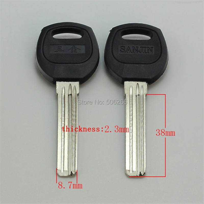 No 9 baodean embryo door key blank Civil key blank suit for Vertical key cutting machine B168