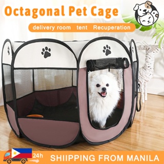 （hot sale）[COD]Cat Delivery Room Cat Bed Folding Octagonal Pet Fence Pet Bed Cat House Indoor Portab