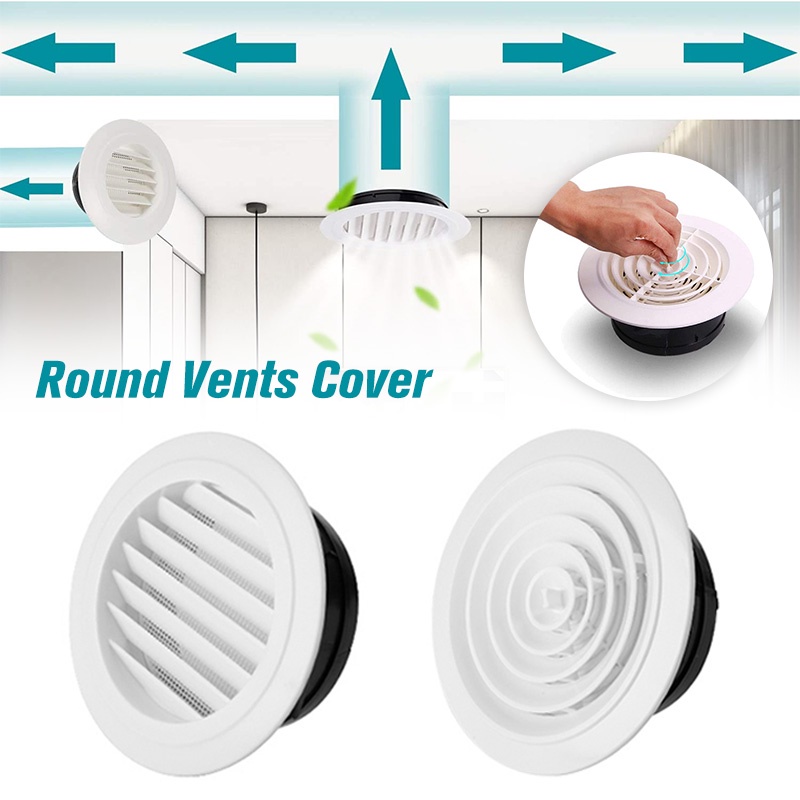 Air Vent Extract Valve Grille Round Air Vent Louver Grille Vent Cover ...