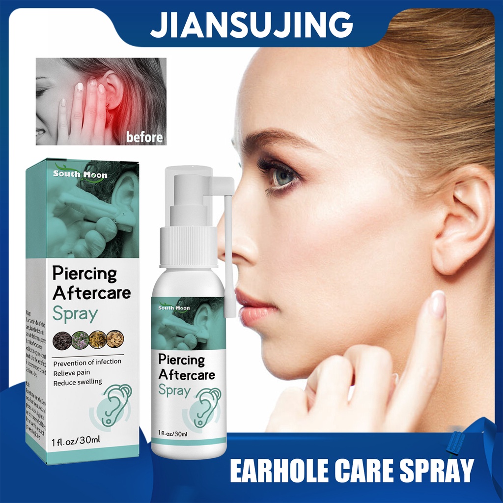 South Moon Ear Hole Care Spray Cleaning Anti-Blocking Cleaner Wax Hole ...