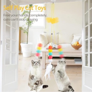 Cat Toys Hanging Door Bouncing with Adjustable Elastic Rope Interactive toy Cats Kitten Teaser Toy