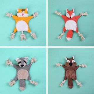 Funny Pet Dog Toy Fox Squirrel Stuffed Pet Puppy Squeaky Chew Antistress Toys Soft Plush Pets Supplies 9WZP #9