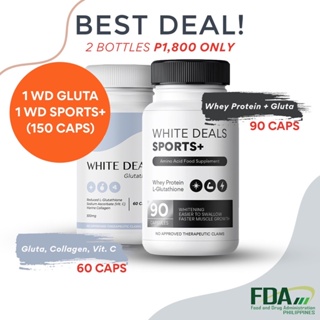 WD Glutathione (3-in-1) & WD Sports+ (Gluta + Whey Protein) 150 CAPS FREE SHIPPING #4