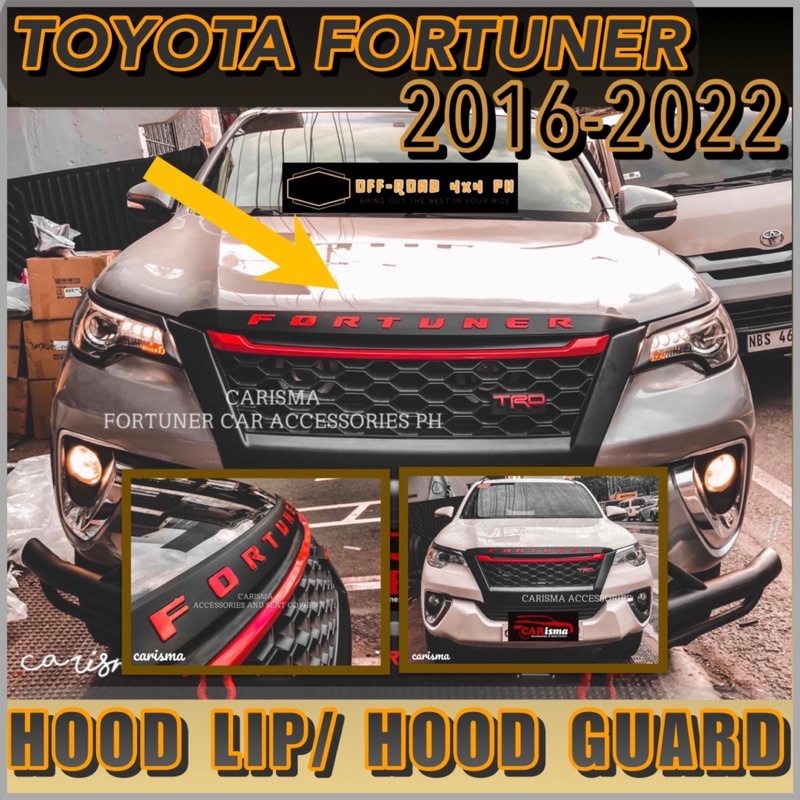 Toyota FORTUNER HOOD LIP 2016-2023 (fortuner accessories) | Shopee ...