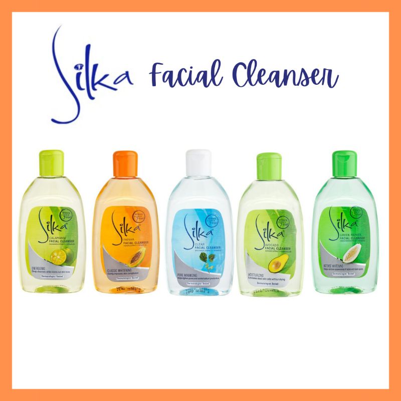 Silka Facial Cleanser Papaya|Green Papaya|Avocado|Calamansi|Clear 150ml ...