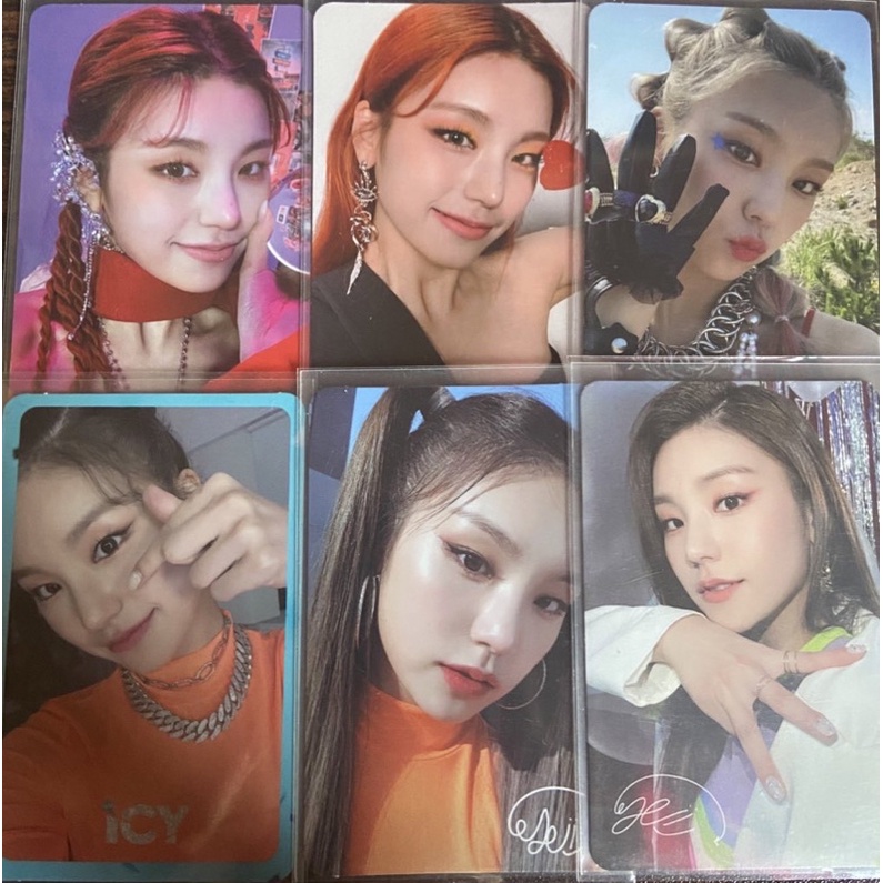 ITZY YEJI ALBUM PHOTOCARDS GUESS WHO NOT SHY ICY ITZ ME CRAZY IN LOVE CIL PINK HAIR Shopee