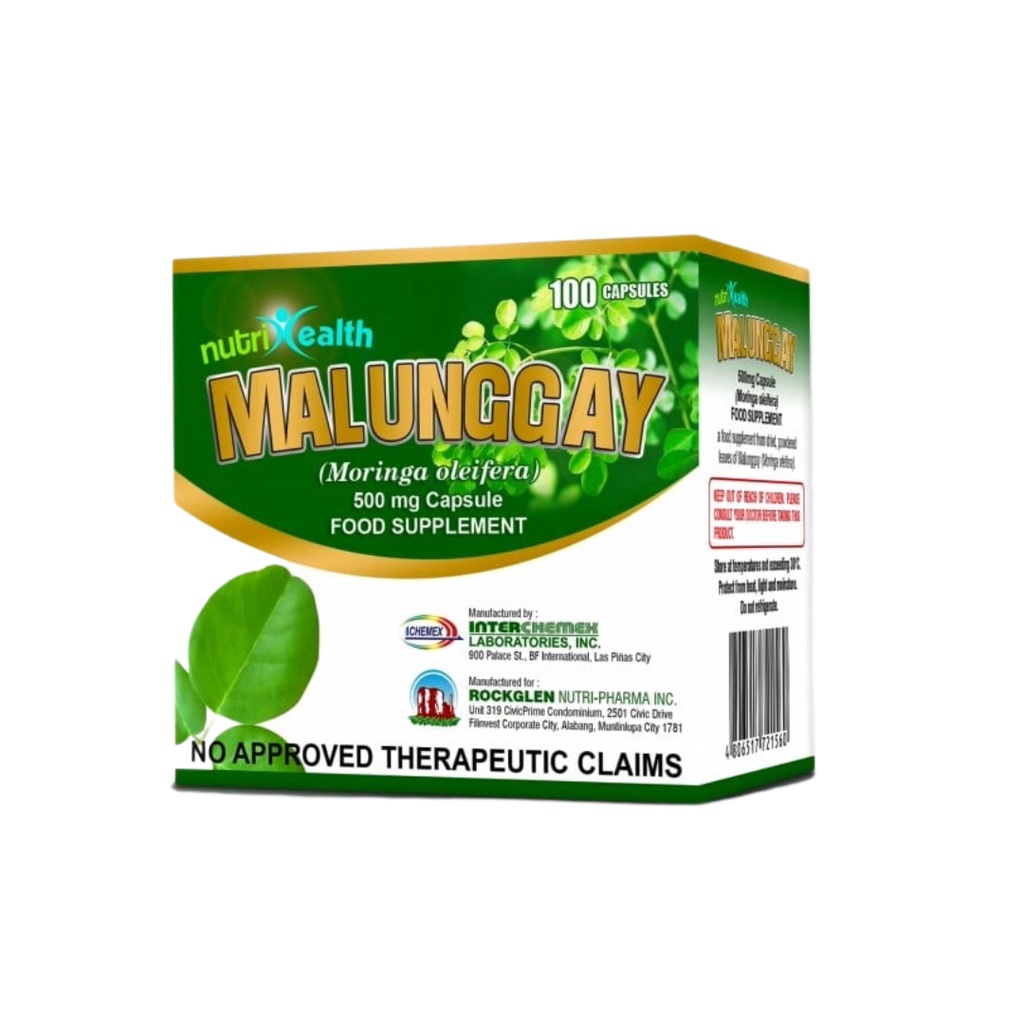 FMC Health Nutrihealth Malunggay 500mg (100 Capsules) Shopee Philippines