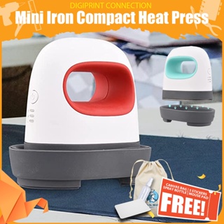 Mini Heat Press Machine T-Shirt Printing Easy Heating Transfer Press Iron Machines for Clothes Bags
