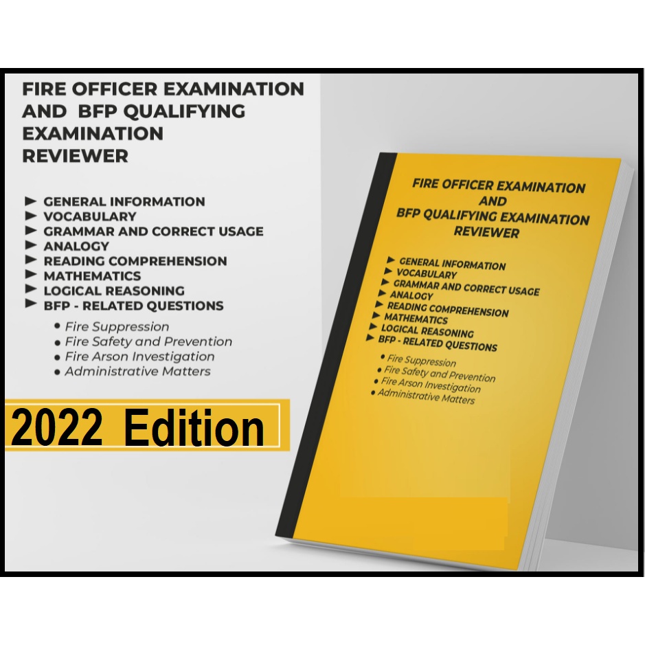 FIRE OFFICER EXAMINATION (FOE) & BFP QUALIFYING EXAM REVIEWER 2022