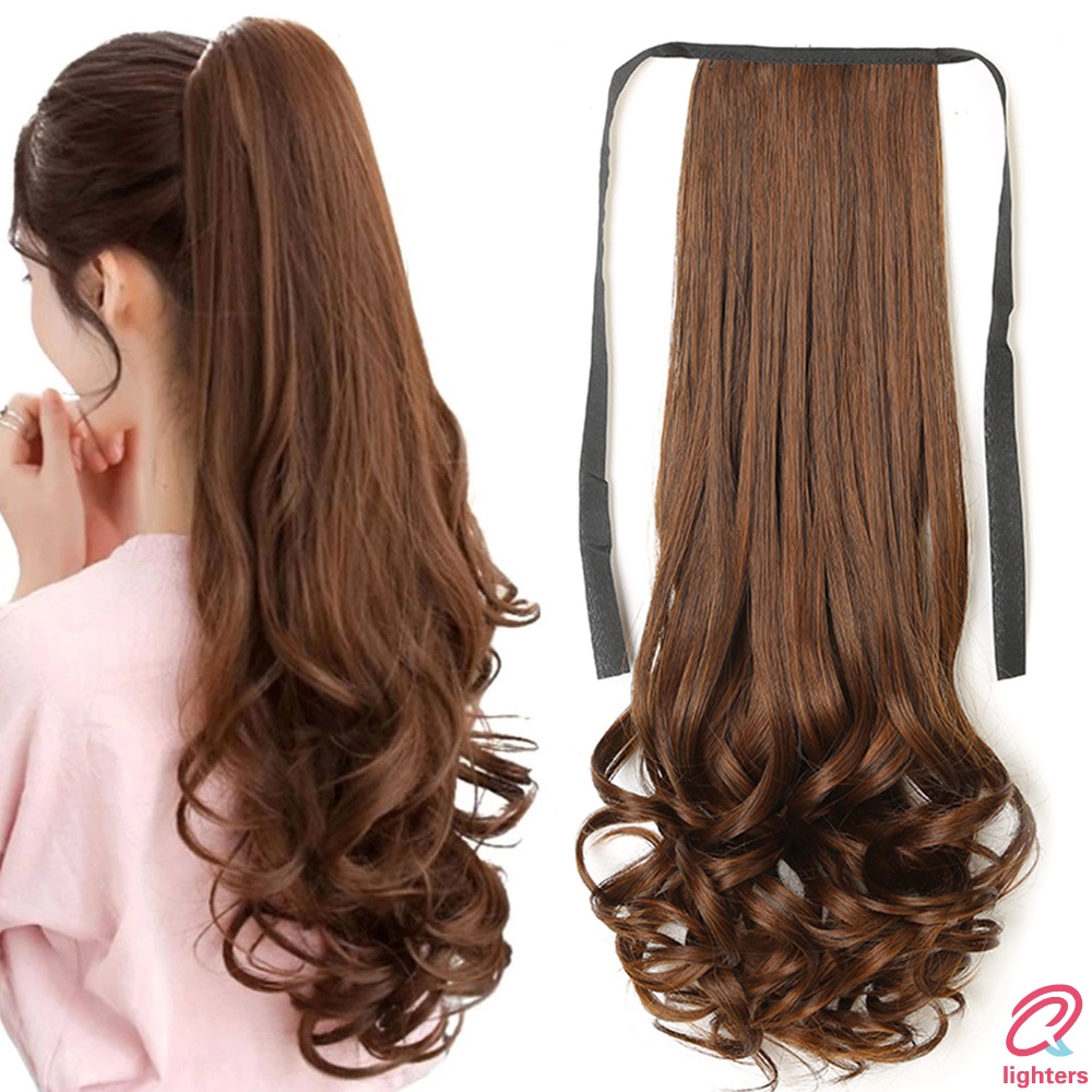 Synthetic Hair Wigs Ponytail Curly Hair Girl Cosplay Wig Natural Faux