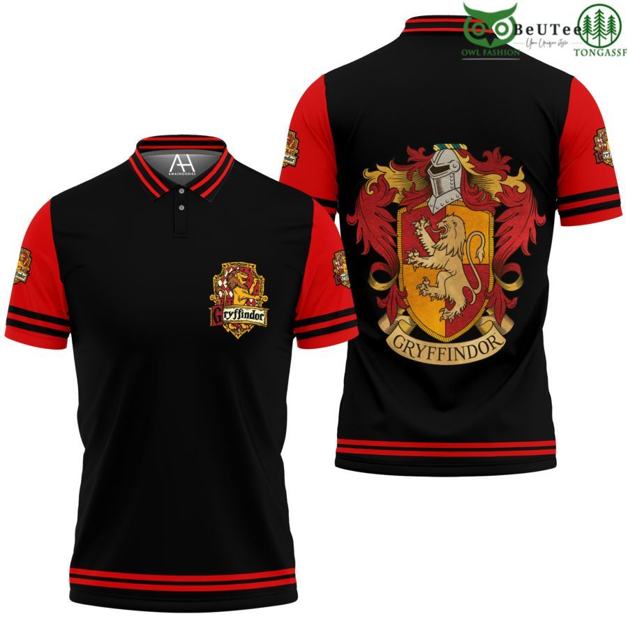 Gryffindor Logo House Bravery Harry Potter Polo Shirt jersey