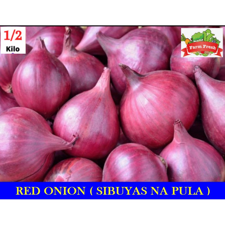 RED ONION SIBUYAS NA PULA 500Grams (1/2 kilo) Shopee Philippines