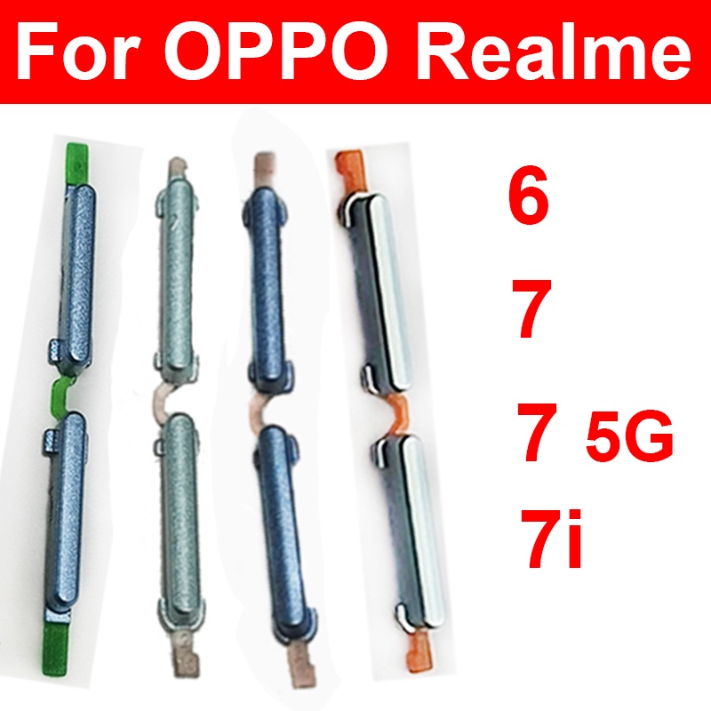 Side Power Volume Button For OPPO Realme 6 7i 7 5G On OFF Power Volume ...
