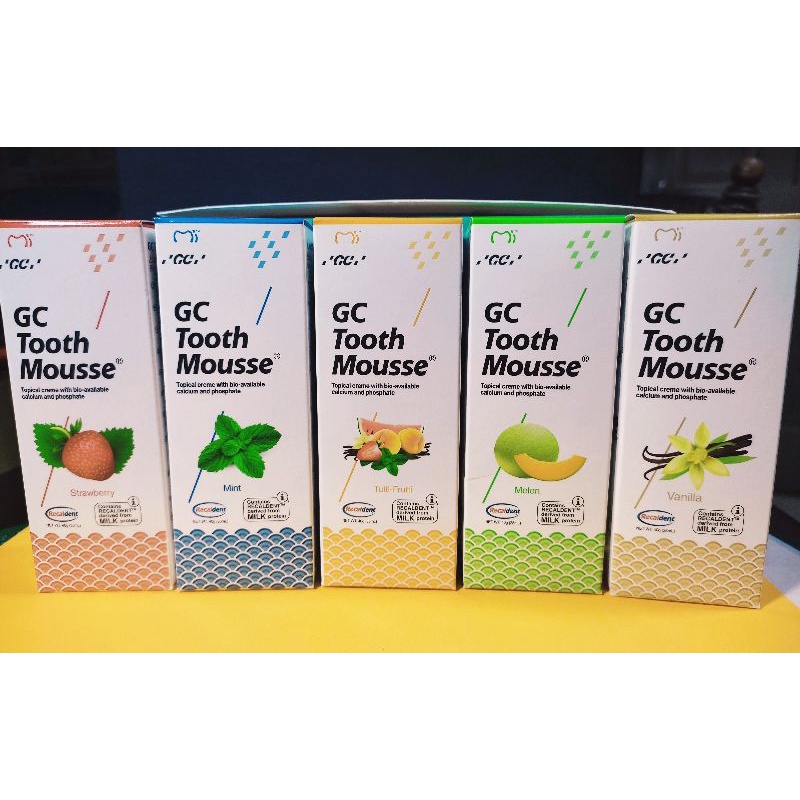 Tooth Mousse, GC, NEW STOCKS 5 Regular Flavors, /Box