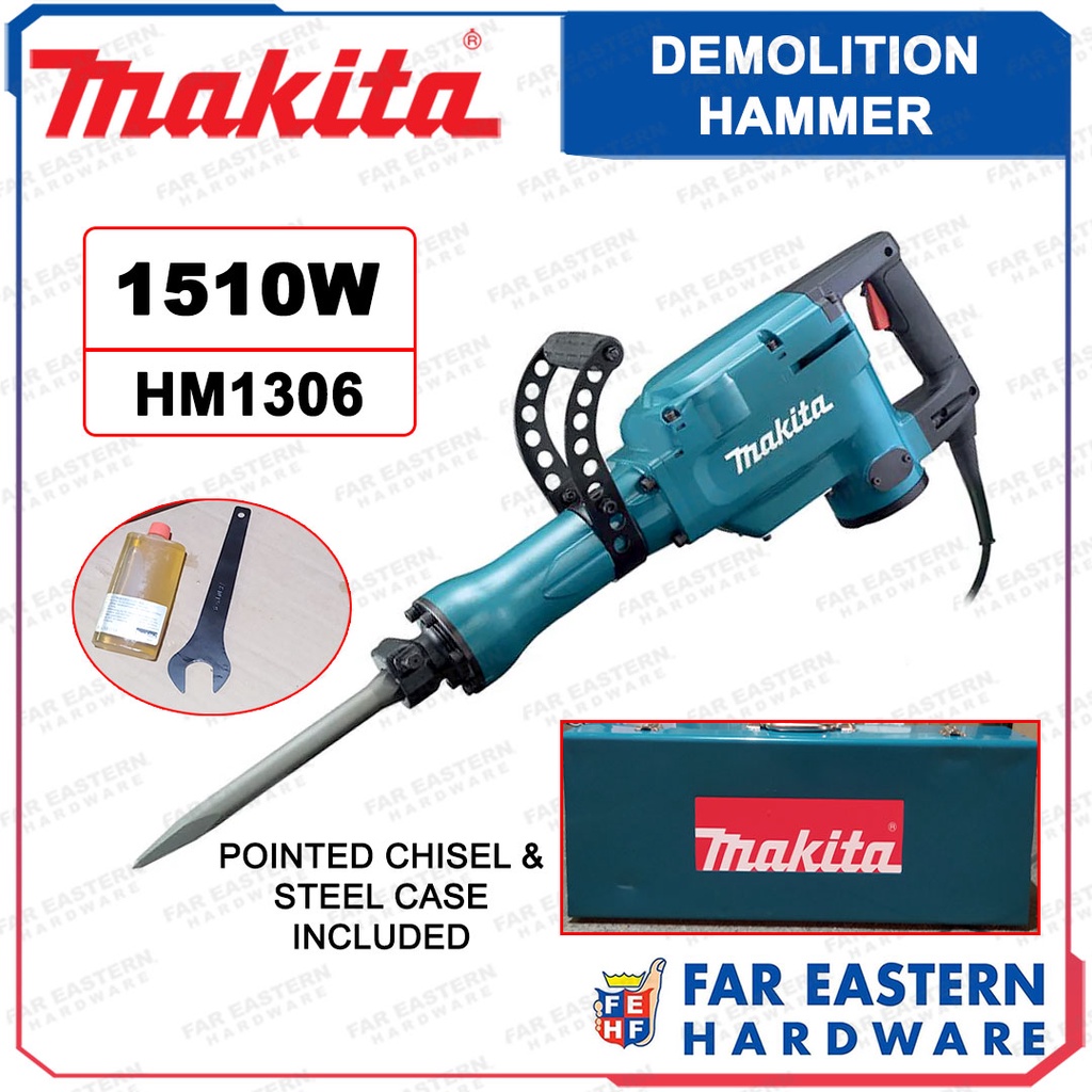 MAKITA Demolition Hammer 1510W HM1306 30mm Hex Shank Made in Japan