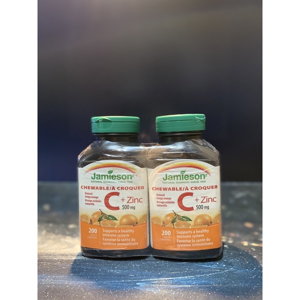 Jamieson Vitamin C + Zinc Chewables 500mg (Canada) Shopee Philippines