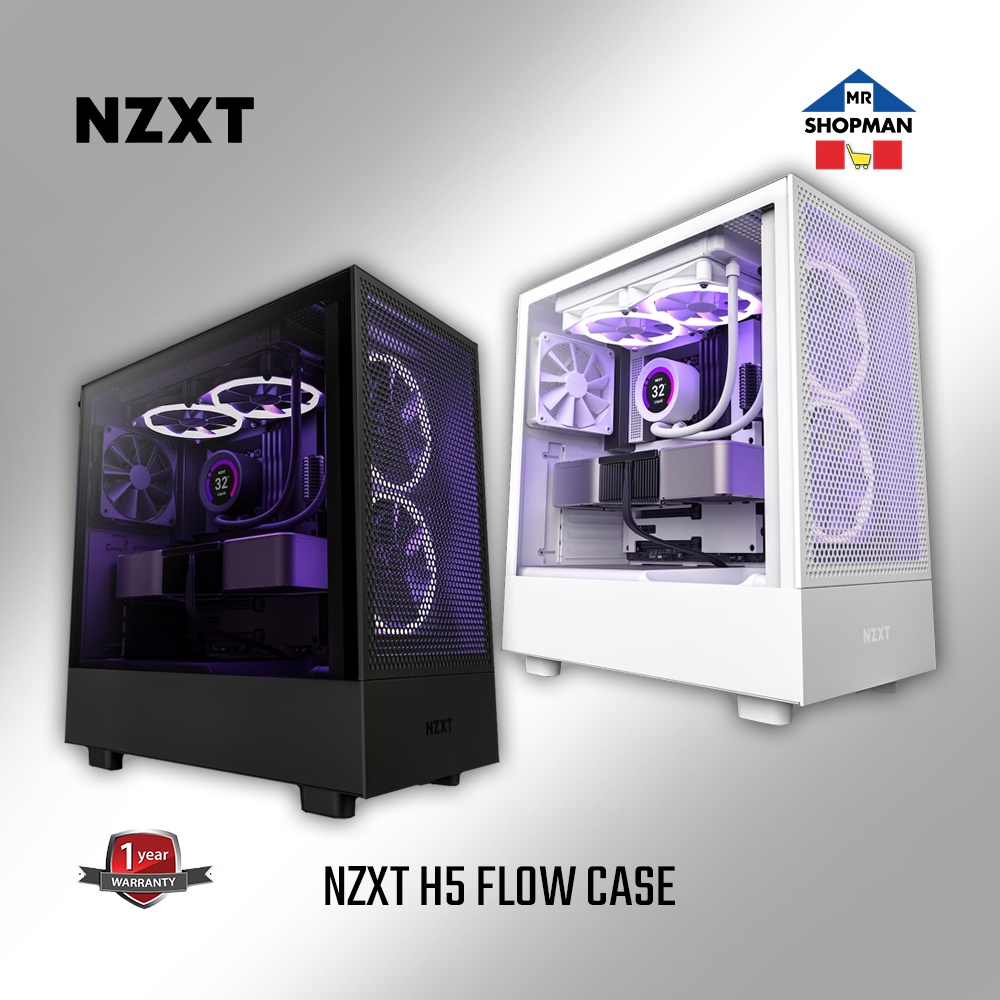 NZXT H5 Flow Compact ATX Mid-tower Airflow Case | Shopee Philippines