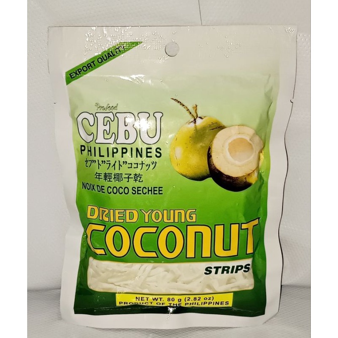 CEBU DRIED COCONUT STRIPS 80G Shopee Philippines