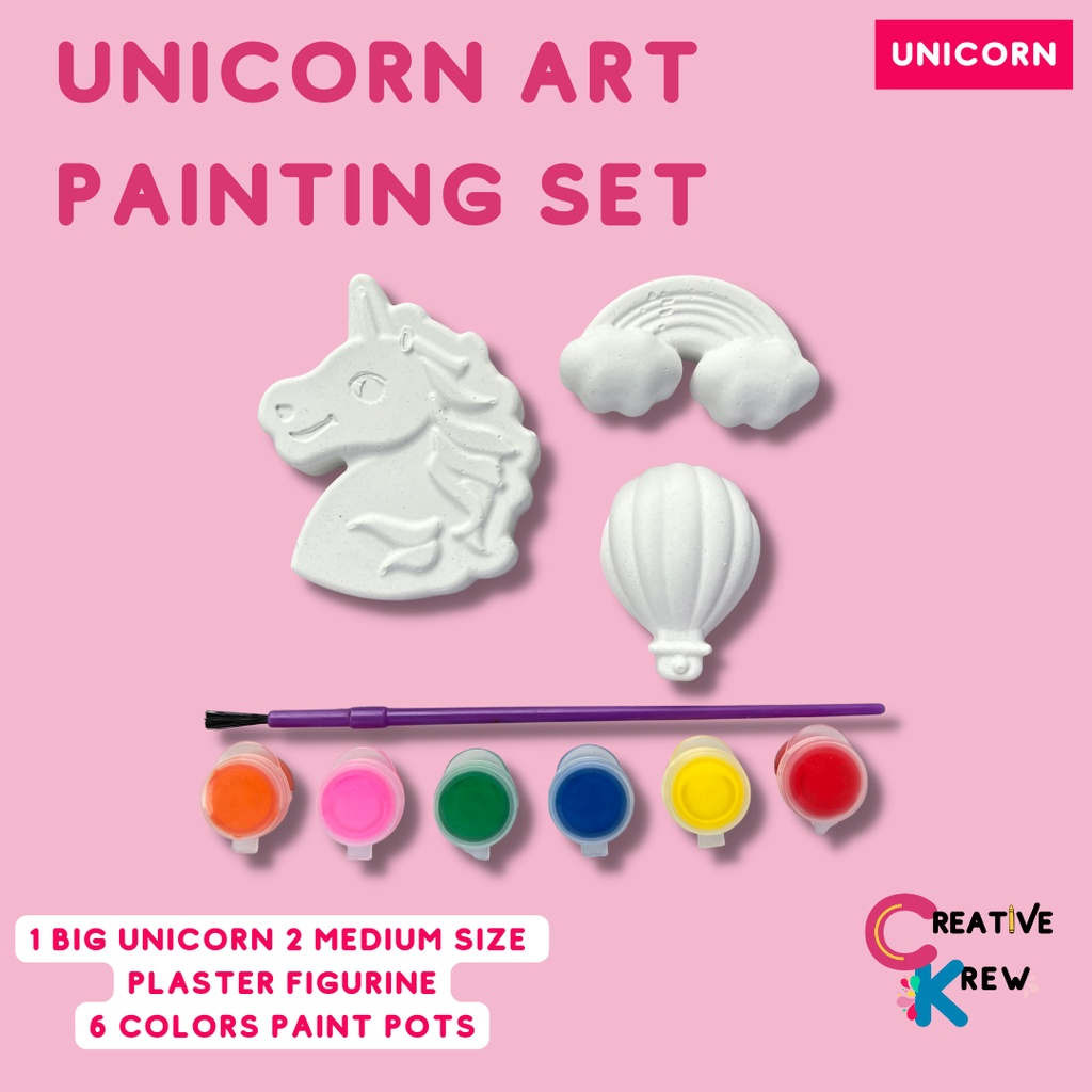 UNICORN PLASTER PAINTING SET / KIDS ACTIVITY SET/ PARTY GIVEAWAYS ...