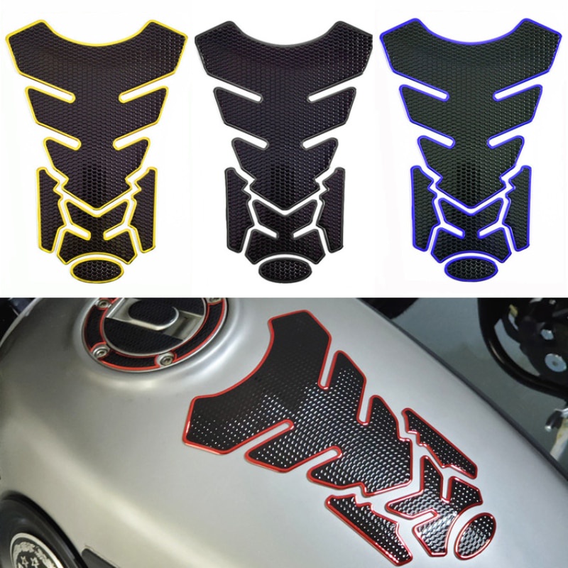 CARBON FIBER GAS TANK STICKER COVER MOTORCYCLE PAD PROTECTOR STICKER