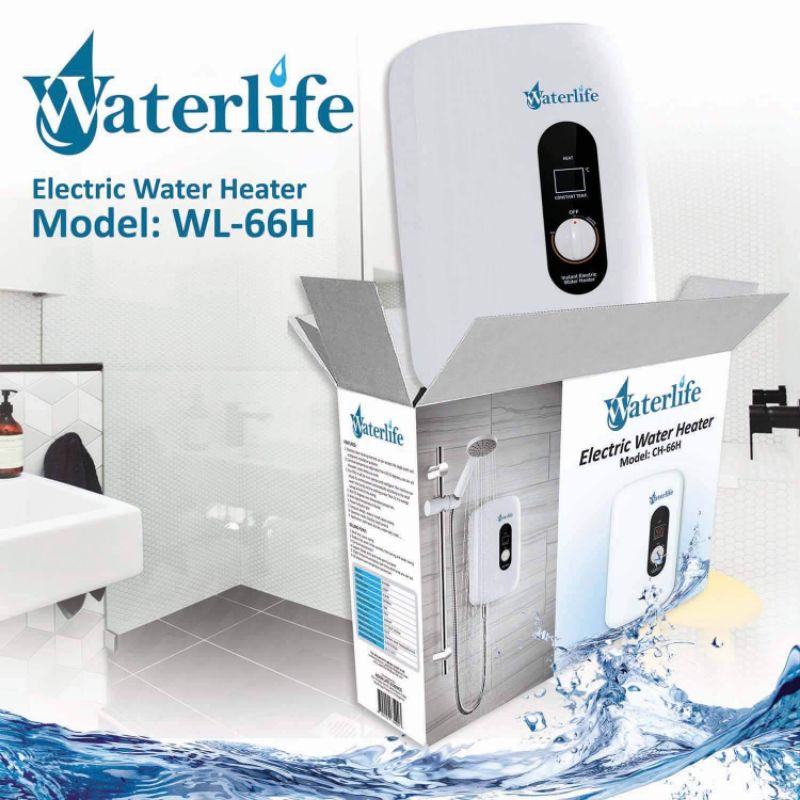 Waterlife Instant Water Heater w/ Shower set Included WL66H (FOR