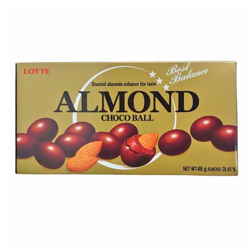 Lotte ALMOND CHOCOBALL 46g Shopee Philippines
