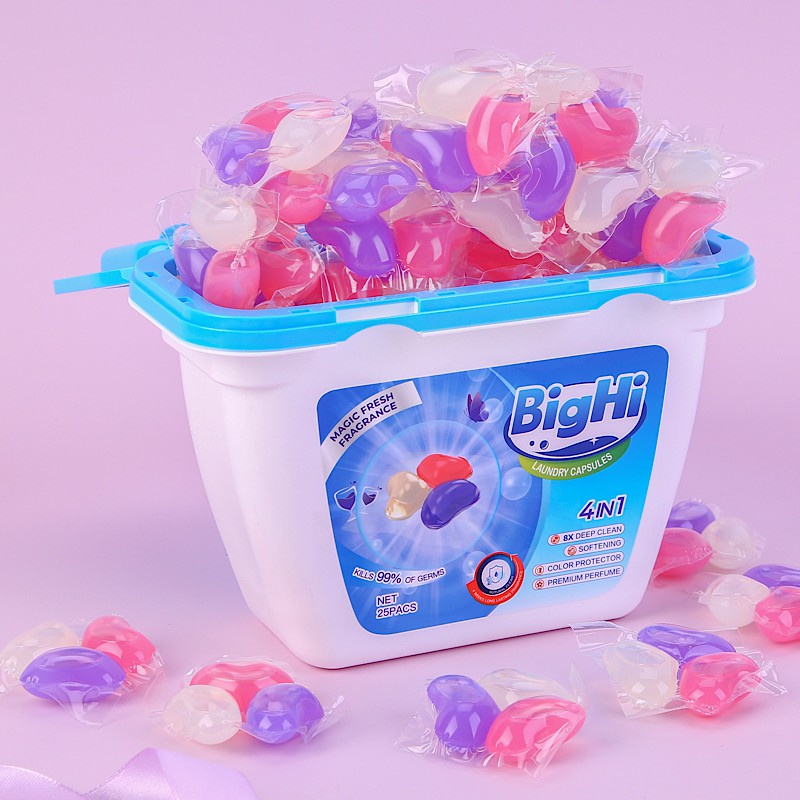 Bighi Laundry Capsules Detergent Liquid pods For Hands And Washing