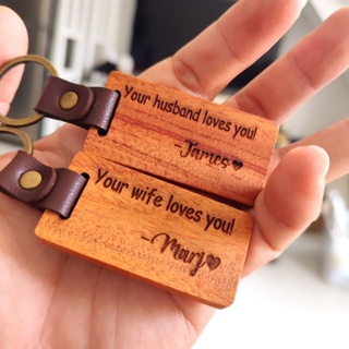 Sustainable Crafts PH - Personalized Wooden Key Chain Free Permanent Name Engraved