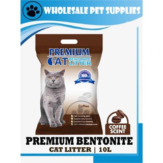 (hot)Premium Bentonite Cat Litter - COFFEE Scent 10L