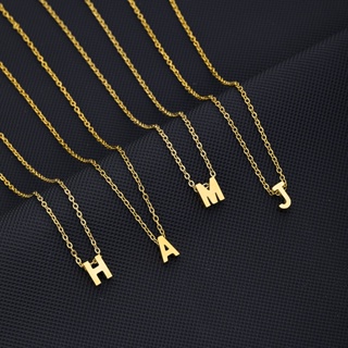 【A&J】Stainlees Letter necklace initial