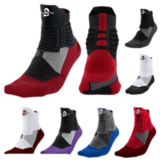 Practical Basketball Socks Elite Socks Mid Sports Socks Male Running Socks Thick Towel Bottom Socks