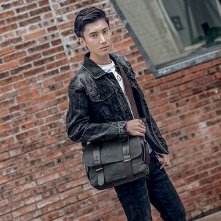 Men Canvas Messenger Bag Vintage Satchel Crossbody Shoulder Bag for Everyday Usetimetog #4