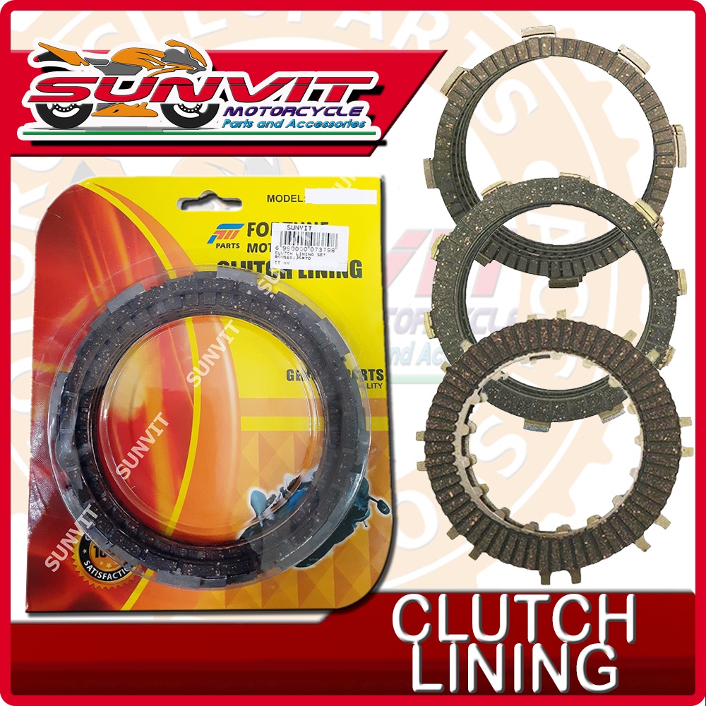 MOTORCYCLE CLUTCH LINING SET ROUSER 135 SHOGUN125 CRYPTON BARAKO XRM ...