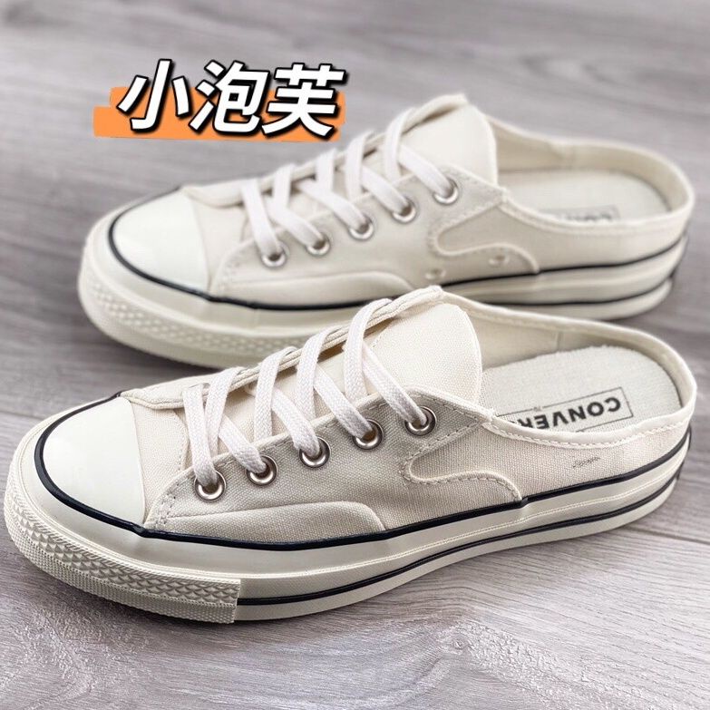 Converse Chuck 70 Mule Canvas Half Slippers Slip On Lazy Shoes Muller