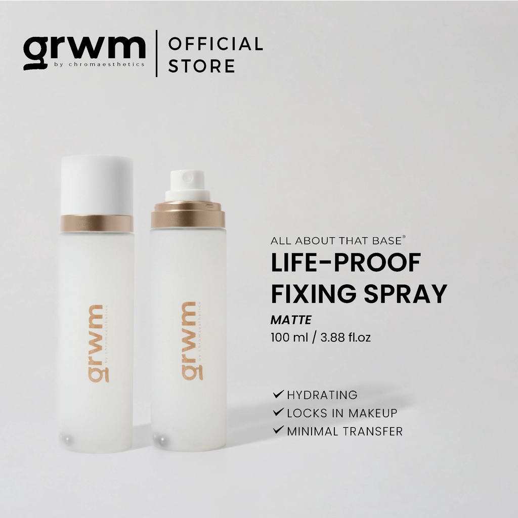 GRWM Cosmetics Life Proof Fixing Spray Matte (100ml) Shopee