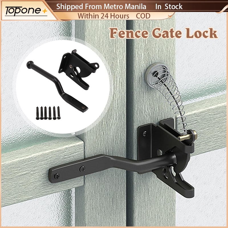 Self Locking Latch Automatic Gravity Lever Fence Gate Lock Barn Fence