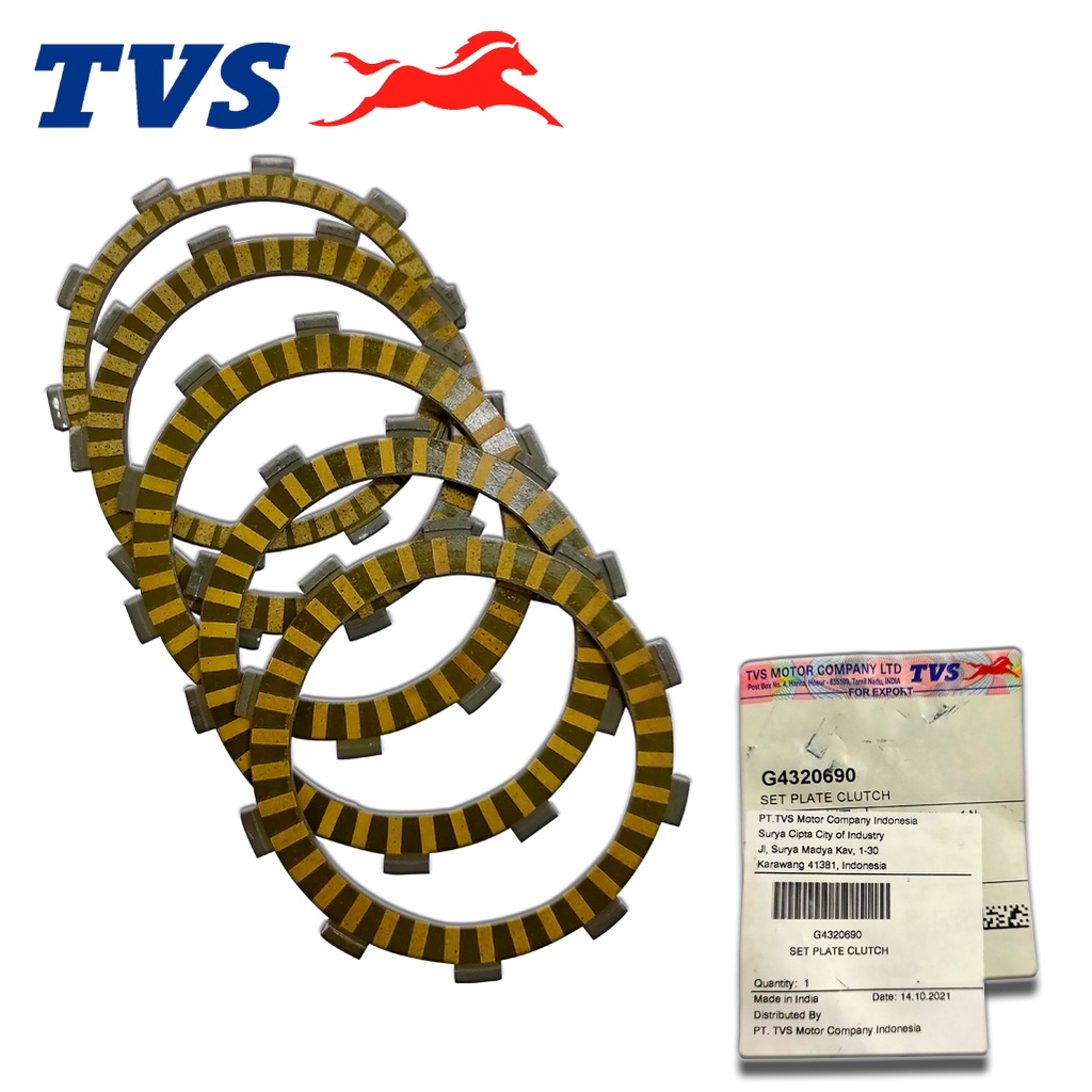 TVS King Set Plate Clutch G4320690 Shopee Philippines