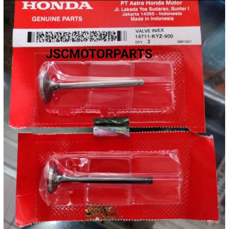 GENUINE XRM125 FI/RS125 FI ENGINE VALVE INTAKE & EXHAUST SET Shopee