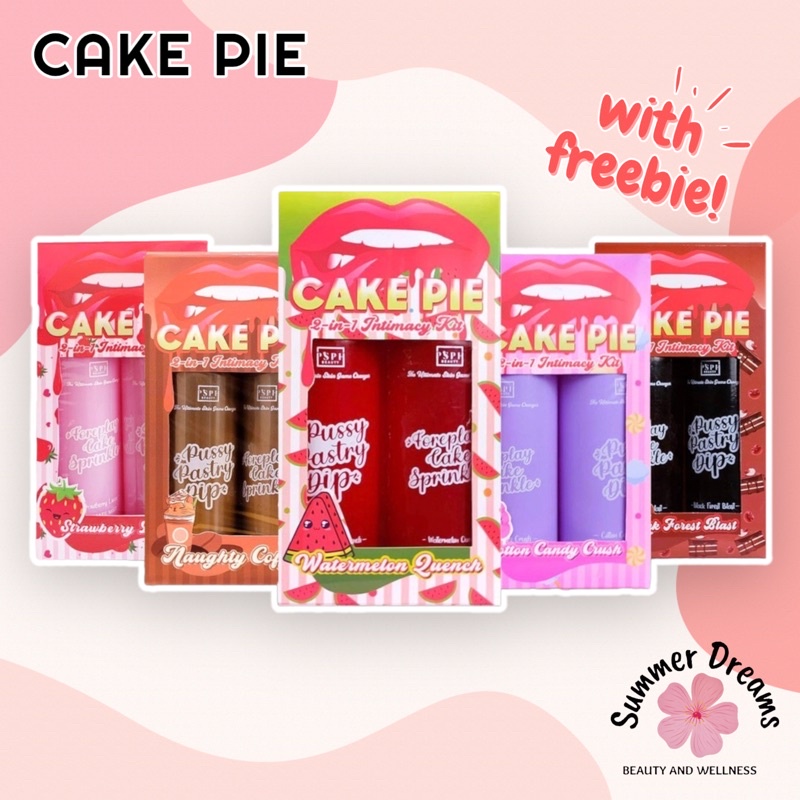 Cake Pie 2in1 Intimacy Kit Feminine Wash + Edible Spray